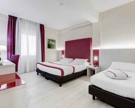 Choose the comfort of the triple room at the Best Western Hotel Rocca Cassino