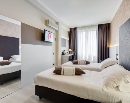 The comfortable standard rooms of the Best Western Hotel Rocca Cassino
