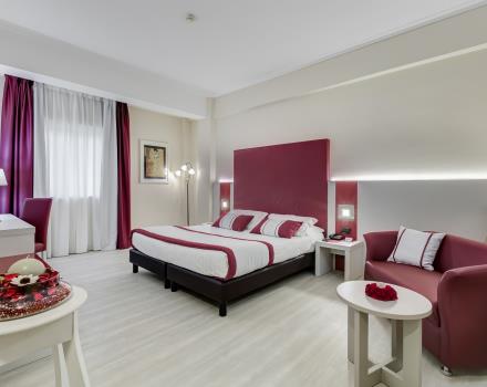 Large Junior suite with shower in the Best Western Hotel Rocca Cassino