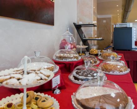 Rich and genuine buffet for breakfast at the 4-star best Western Hotel Rocca Cassino